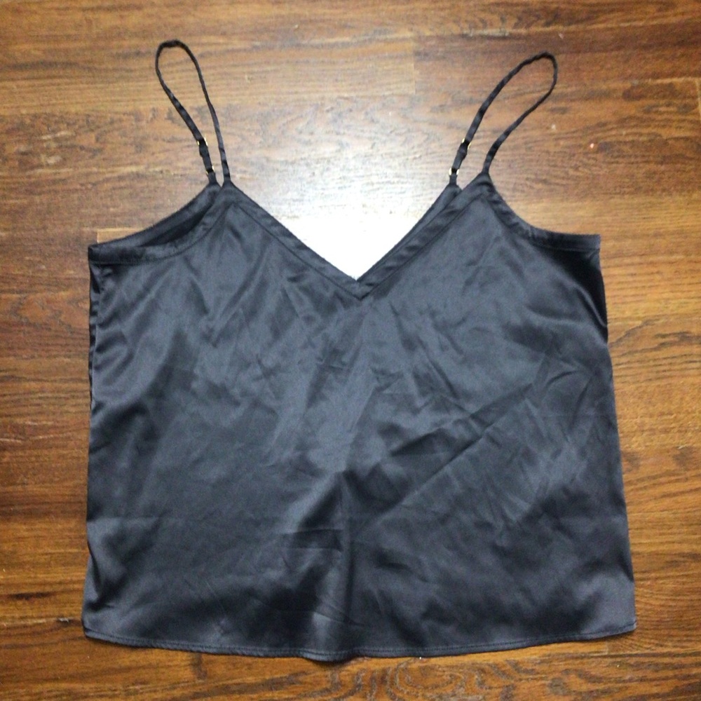 NWT Silky cropped black camisole women’s medium